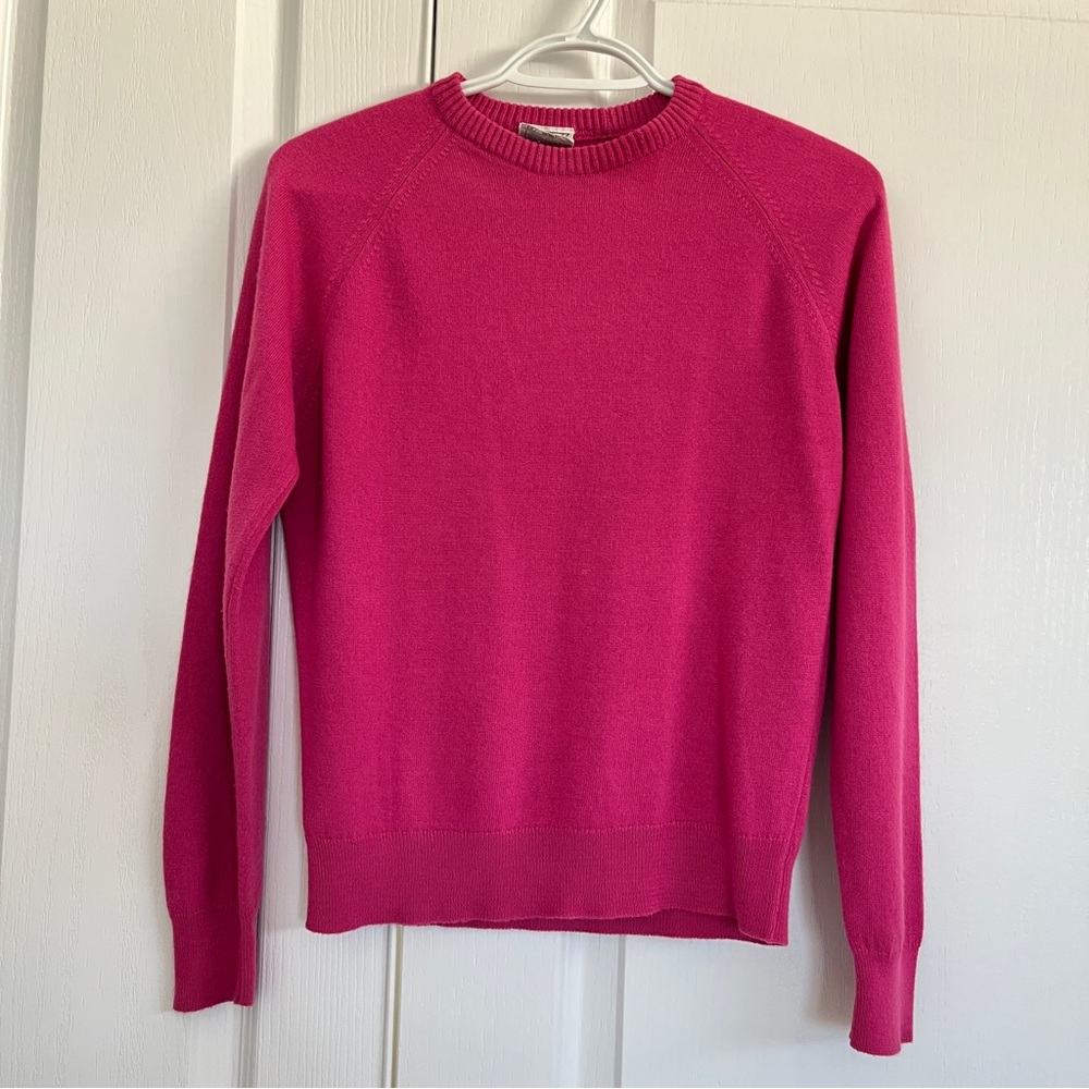 vintage St. Michael Courtelle girls pink sweater